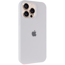 Силиконовый чехол Silicone Case Full Protective (AA) для Apple iPhone 14 Pro Max (6.7) - Белый / White