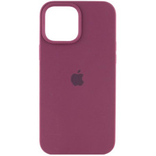 Силиконовый чехол Silicone Case Full Protective (AA) для Apple iPhone 14 (6.1) - Бордовый / Plum