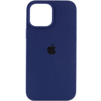 Силіконовий чохол Silicone Case Full Protective (AA) для Apple iPhone 14 (6.1) - Синій / Deep navy