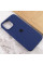Силіконовий чохол Silicone Case Full Protective (AA) для Apple iPhone 14 (6.1) - Синій / Deep navy - фото