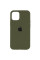 Силіконовий чохол Silicone Case Full Protective (AA) для Apple iPhone 15 (6.1) - Зелений / Dark Olive - фото