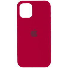 Силиконовый чехол Silicone Case Full Protective (AA) для Apple iPhone 15 (6.1) - Красный / Rose Red