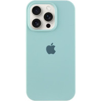 Силиконовый чехол Silicone Case Full Protective (AA) для Apple iPhone 15 Pro (6.1) - Бирюзовый / Beryl