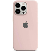Силіконовий чохол Silicone Case Full Protective (AA) для Apple iPhone 15 Pro (6.1) - Рожевий / Chalk Pink
