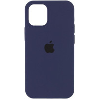 Силіконовий чохол Silicone Case Full Protective (AA) для Apple iPhone 15 Pro (6.1) - Темно-синій / Midnight blue