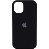 Силиконовый чехол Silicone Case Full Protective (AA) для Apple iPhone 15 Plus (6.7) - Черный / Black