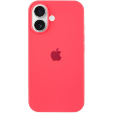 Силіконовий чохол Silicone Case Full Protective (AA) для Apple iPhone 16 (6.1) - Кавуновий / Watermelon red