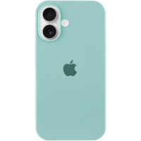 Силиконовый чехол Silicone Case Full Protective (AA) для Apple iPhone 16 (6.1) - Бирюзовый / Beryl