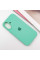 Силиконовый чехол Silicone Case Full Protective (AA) для Apple iPhone 16 (6.1) - Бирюзовый / Marine Green - фото