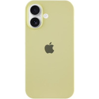 Силиконовый чехол Silicone Case Full Protective (AA) для Apple iPhone 16 (6.1) - Желтый / Mellow Yellow