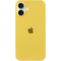 Силіконовий чохол Silicone Case Full Protective (AA) для Apple iPhone 16 (6.1) - Жовтий / Yellow