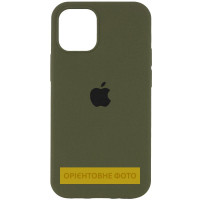 Силиконовый чехол Silicone Case Full Protective (AA) для Apple iPhone 16 (6.1) - Зеленый / Dark Olive
