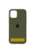 Силиконовый чехол Silicone Case Full Protective (AA) для Apple iPhone 16 (6.1) - Зеленый / Dark Olive - фото