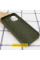Силиконовый чехол Silicone Case Full Protective (AA) для Apple iPhone 16 (6.1) - Зеленый / Dark Olive - фото