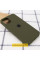 Силиконовый чехол Silicone Case Full Protective (AA) для Apple iPhone 16 (6.1) - Зеленый / Dark Olive - фото