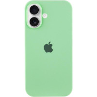 Силиконовый чехол Silicone Case Full Protective (AA) для Apple iPhone 16 (6.1) - Зеленый / Pistachio
