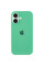Силиконовый чехол Silicone Case Full Protective (AA) для Apple iPhone 16 (6.1) - Зеленый / Spearmint - фото