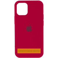 Силиконовый чехол Silicone Case Full Protective (AA) для Apple iPhone 16 (6.1) - Красный / Rose Red