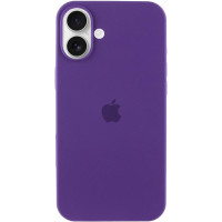 Силиконовый чехол Silicone Case Full Protective (AA) для Apple iPhone 16 (6.1) - Фиолетовый / Amethyst