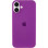Силіконовий чохол Silicone Case Full Protective (AA) для Apple iPhone 16 (6.1) - Фіолетовий / Grape