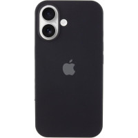 Силиконовый чехол Silicone Case Full Protective (AA) для Apple iPhone 16 (6.1) - Черный / Black