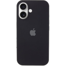Силіконовий чохол Silicone Case Full Protective (AA) для Apple iPhone 16 (6.1) - Чорний / Black