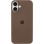 Силіконовий чохол Silicone Case Full Protective (AA) для Apple iPhone 16 (6.1) - Коричневий / Brown