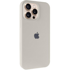 Силиконовый чехол Silicone Case Full Protective (AA) для Apple iPhone 16 Pro (6.3) - Бежевый / Antique White