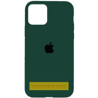 Силиконовый чехол Silicone Case Full Protective (AA) для Apple iPhone 16 Pro (6.3) - Зеленый / Forest green