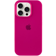 Силиконовый чехол Silicone Case Full Protective (AA) для Apple iPhone 16 Pro (6.3) - Красный / Rose Red