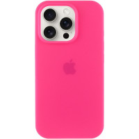 Силіконовий чохол Silicone Case Full Protective (AA) для Apple iPhone 16 Pro (6.3) - Рожевий / Barbie pink