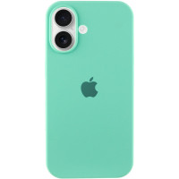 Силиконовый чехол Silicone Case Full Protective (AA) для Apple iPhone 16 Plus (6.7) - Бирюзовый / Marine Green