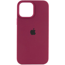 Силиконовый чехол Silicone Case Full Protective (AA) для Apple iPhone 16 Plus (6.7) - Бордовый / Maroon