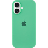 Силиконовый чехол Silicone Case Full Protective (AA) для Apple iPhone 16 Plus (6.7) - Зеленый / Spearmint