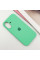 Силиконовый чехол Silicone Case Full Protective (AA) для Apple iPhone 16 Plus (6.7) - Зеленый / Spearmint - фото