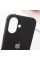 Силиконовый чехол Silicone Case Full Protective (AA) для Apple iPhone 16 Plus (6.7) - Черный / Black - фото