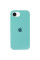 Силиконовый чехол Silicone Case Full Protective (AA) для Apple iPhone 16e (6.1) - Бирюзовый / Marine Green - фото
