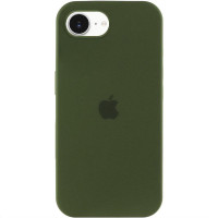 Силіконовий чохол Silicone Case Full Protective (AA) для Apple iPhone 16e (6.1) - Зелений / Dark Olive