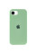 Силиконовый чехол Silicone Case Full Protective (AA) для Apple iPhone 16e (6.1) - Зеленый / Pistachio - фото