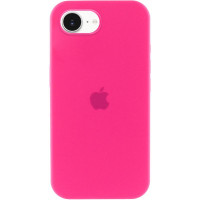 Силиконовый чехол Silicone Case Full Protective (AA) для Apple iPhone 16e (6.1) - Розовый / Barbie pink
