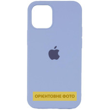 Силиконовый чехол Silicone Case Full Protective (AA) для Apple iPhone 17 (6.3) - Голубой / Lilac Blue