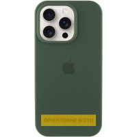 Силиконовый чехол Silicone Case Full Protective (AA) для Apple iPhone 17 (6.3) - Зеленый / Cyprus Green