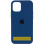 Силиконовый чехол Silicone Case Full Protective (AA) для Apple iPhone 17 (6.3) - Синий / Deep navy
