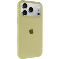 Силиконовый чехол Silicone Case Full Protective (AA) для Apple iPhone 17 Pro (6.3) - Желтый / Mellow Yellow