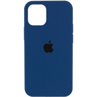 Силиконовый чехол Silicone Case Full Protective (AA) для Apple iPhone 17 Pro (6.3) - Синий / Deep navy
