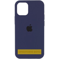 Силиконовый чехол Silicone Case Full Protective (AA) для Apple iPhone 17 Air (6.5) - Темно-синий / Midnight blue