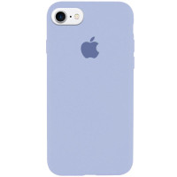 Силиконовый чехол Silicone Case Full Protective (AA) для Apple iPhone 6/6s (4.7) - Голубой / Lilac Blue