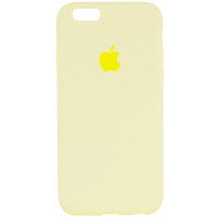 Силіконовий чохол Silicone Case Full Protective (AA) для Apple iPhone 6/6s (4.7) - Жовтий / Mellow Yellow