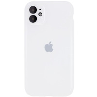 Силіконовий чохол Silicone Case Full Camera Protective (AA) для Apple iPhone 12 (6.1) - Білий / White
