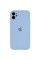 Силіконовий чохол Silicone Case Full Camera Protective (AA) для Apple iPhone 12 (6.1) - Блакитний / Lilac Blue - фото